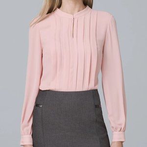 WHBM Pleat Front Blouse